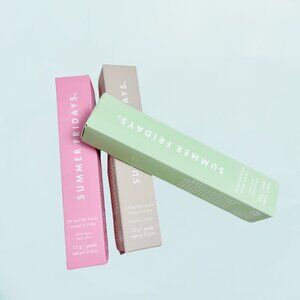 Pink Sugar+Vanilla+Sweet Mint (3pcs)Summer Fridays Lip Butter Balm Conditioning
